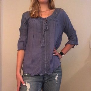 Blue Country Blouse